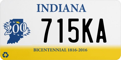 IN license plate 715KA