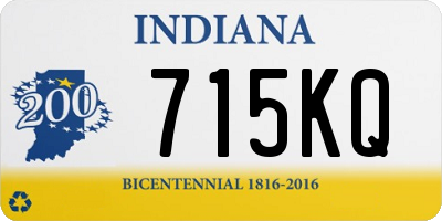 IN license plate 715KQ