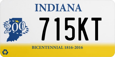 IN license plate 715KT