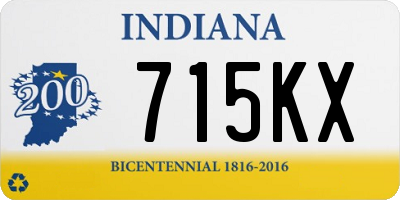 IN license plate 715KX