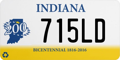 IN license plate 715LD