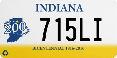 IN license plate 715LI