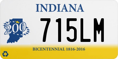 IN license plate 715LM