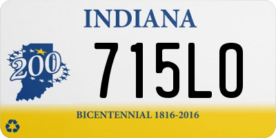 IN license plate 715LO