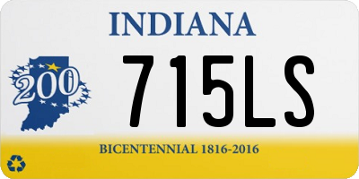 IN license plate 715LS