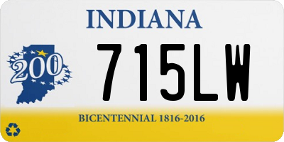 IN license plate 715LW