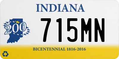 IN license plate 715MN