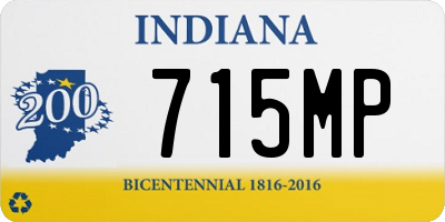 IN license plate 715MP