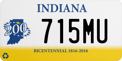 IN license plate 715MU