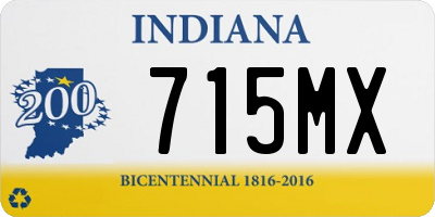 IN license plate 715MX
