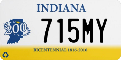 IN license plate 715MY