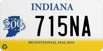 IN license plate 715NA