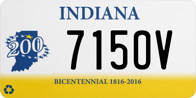 IN license plate 715OV