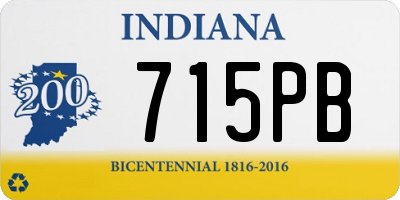 IN license plate 715PB