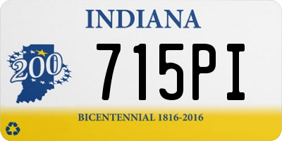 IN license plate 715PI