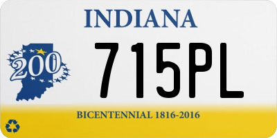 IN license plate 715PL