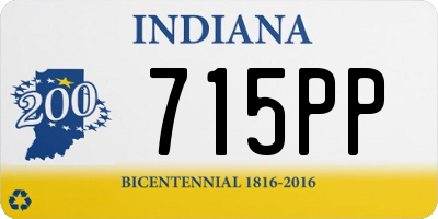 IN license plate 715PP