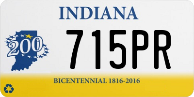 IN license plate 715PR