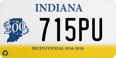 IN license plate 715PU