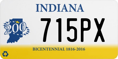 IN license plate 715PX
