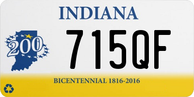 IN license plate 715QF