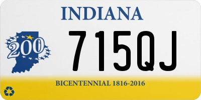 IN license plate 715QJ