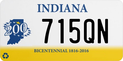 IN license plate 715QN