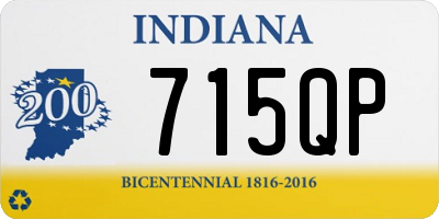 IN license plate 715QP