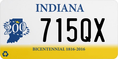 IN license plate 715QX