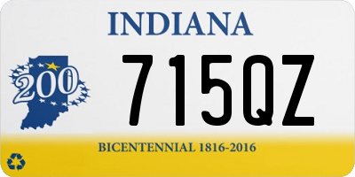 IN license plate 715QZ