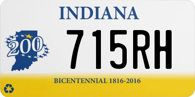 IN license plate 715RH
