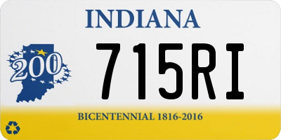 IN license plate 715RI