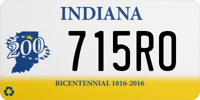 IN license plate 715RO
