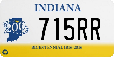 IN license plate 715RR