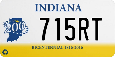IN license plate 715RT