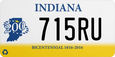 IN license plate 715RU