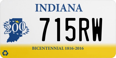 IN license plate 715RW