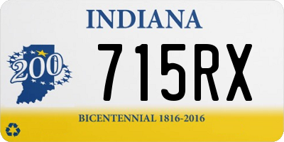 IN license plate 715RX