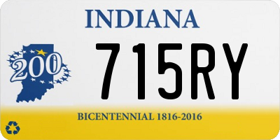 IN license plate 715RY