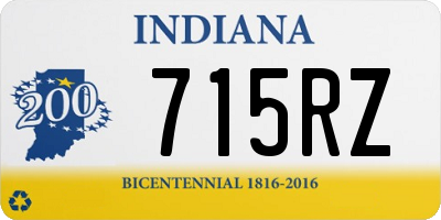 IN license plate 715RZ