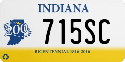 IN license plate 715SC