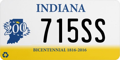 IN license plate 715SS