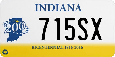 IN license plate 715SX