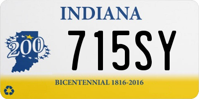 IN license plate 715SY