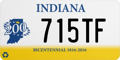 IN license plate 715TF