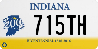 IN license plate 715TH