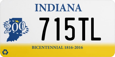 IN license plate 715TL