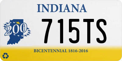 IN license plate 715TS