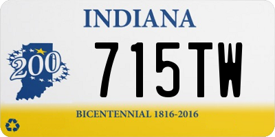 IN license plate 715TW