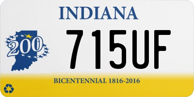 IN license plate 715UF